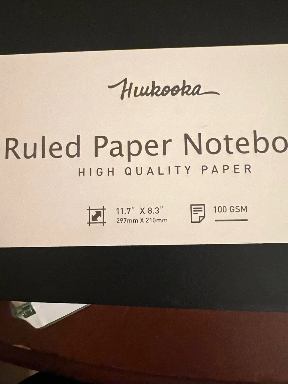 Hiukooka brand notebook